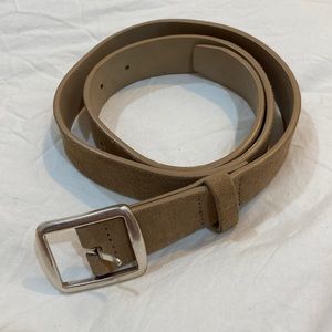 Alixiliary Aritzia Tan Suede Leather Belt S